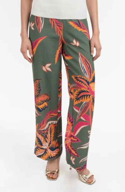 Elle Collection Printed Pants In Multi