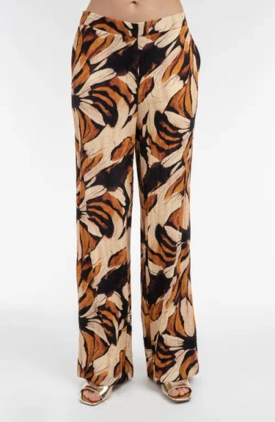 Elle Collection Printed Pants In Multi