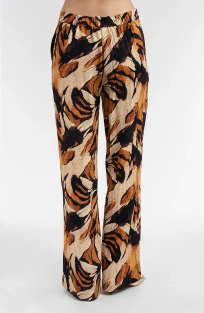 Elle Collection Printed Pants In Multi