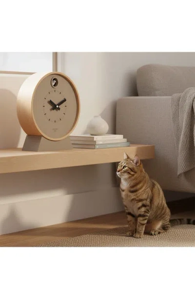 Cloudnola Dot Cuckoo Clock In Taupe