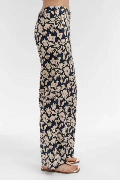 Elle Collection Printed Tailored Pants In Multi