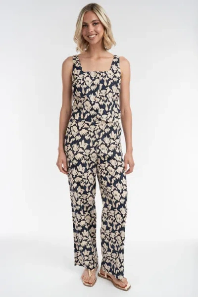 Elle Collection Printed Top In Multi