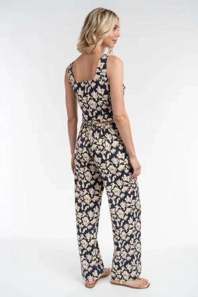 Elle Collection Printed Top In Multi