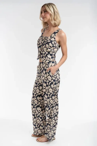 Elle Collection Printed Top In Multi