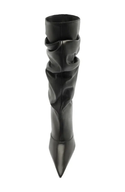 Arezzo Skyler Pointed Toe Boot In Black