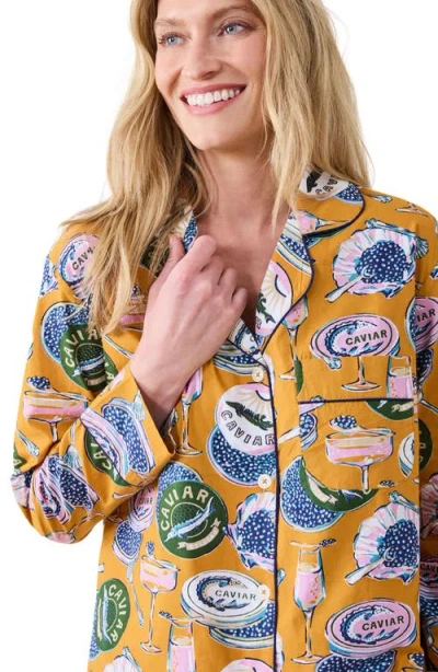 Printfresh Organic Cotton Poplin Pajamas In Multi