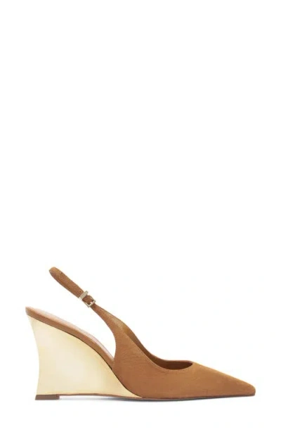 Arezzo Rowen Slingback Wedge Pump In Stracci