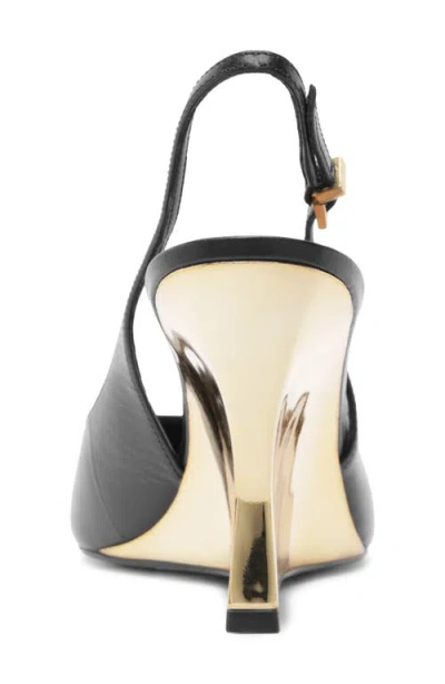 Arezzo Rowen Slingback Wedge Pump In Black