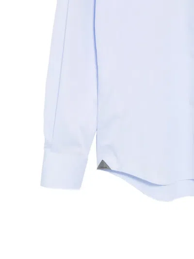 Corneliani Spread-collar Button-up Shirt In Blue