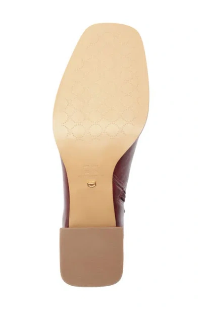Arezzo Nancy Block Heel Bootie In Fresh Ruby