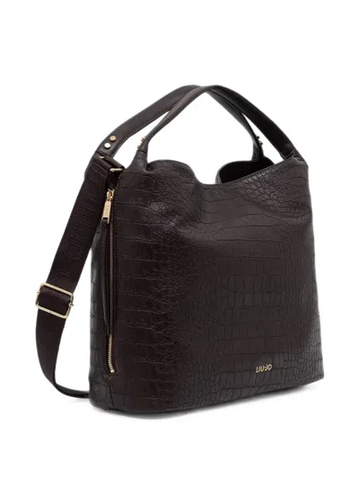 Liu •jo Large Croc-effect Tote Bag In Pattern