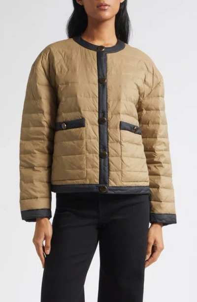 Veronica Beard Pearson Dickey Down Jacket In Nude
