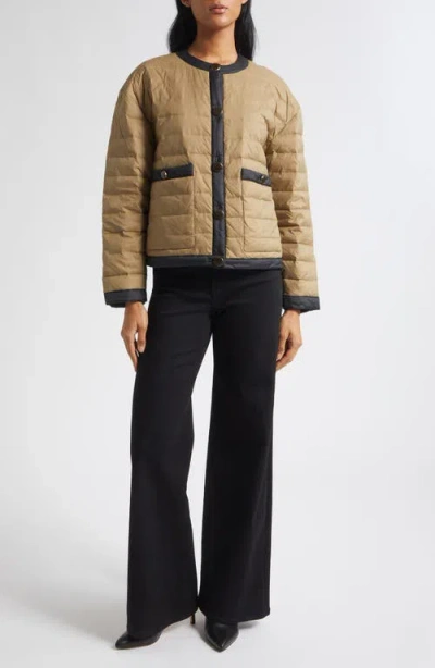 Veronica Beard Pearson Dickey Down Jacket In Nude