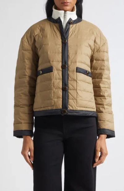 Veronica Beard Pearson Dickey Down Jacket In Nude