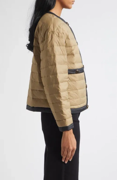 Veronica Beard Pearson Dickey Down Jacket In Nude