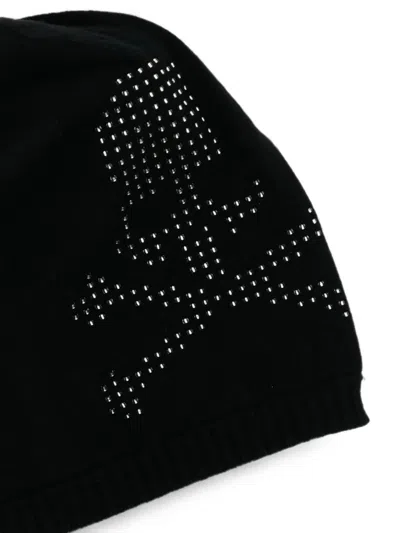 Mastermind Japan Beaded Beanie In Black