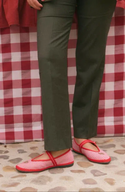 Flabelus Pierre Alpine Tale Flat In Red