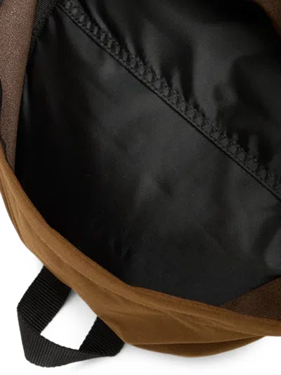 Lacoste Logo-patch Backpack In Brown