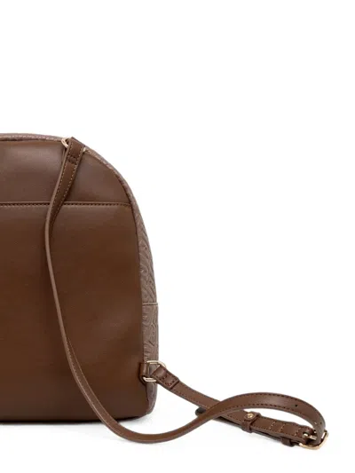 Liu •jo Backpack With Monogram Logo In Gray