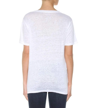 Shop 81 Hours Pepper Linen T-shirt In White