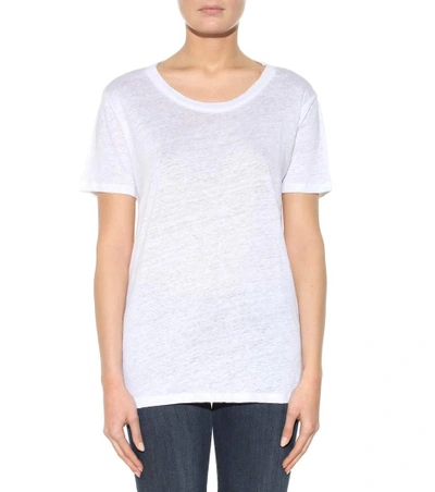 Shop 81 Hours Pepper Linen T-shirt In White