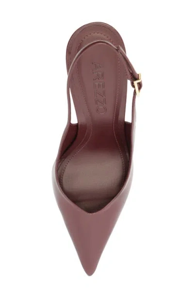 Arezzo Joleen Slingback Pump In Fresh Ruby