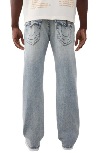 True Religion Billy Mended Bootcut Jeans In Blue