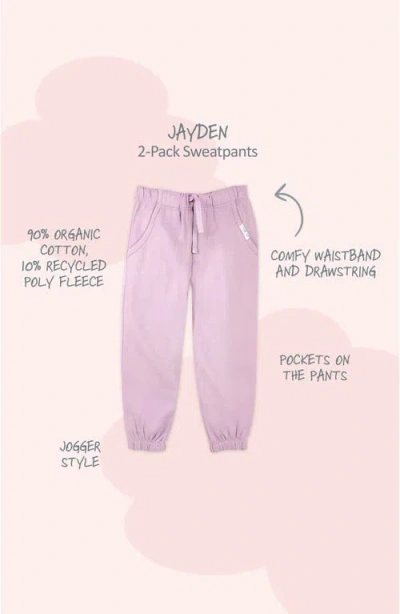 Butterblu Jayden Assorted 2-pack Joggers In Purple