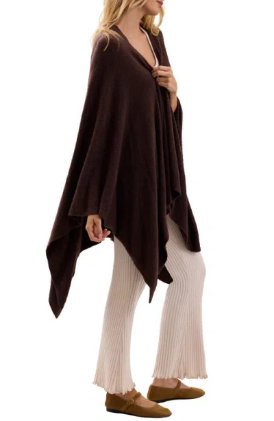 Barefoot Dreams Cozychic Lite Weekend Wrap In Brown