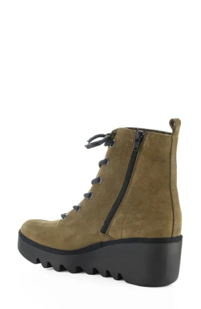 Fly London Bink Wedge Boot In 005 Elephant