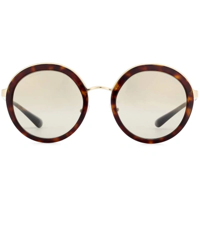 Shop Prada Round Sunglasses