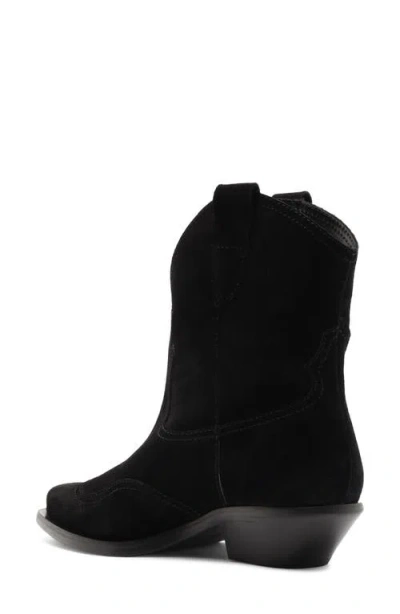 Schutz Nash Leather Bootie In Black