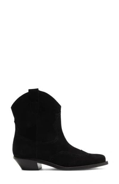 Schutz Nash Leather Bootie In Black