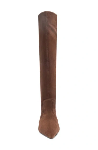 Schutz Lexi Slouch Leather Boot In Brown