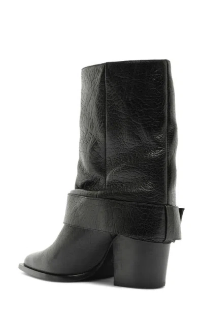 Schutz Parker Leather Boot In Black