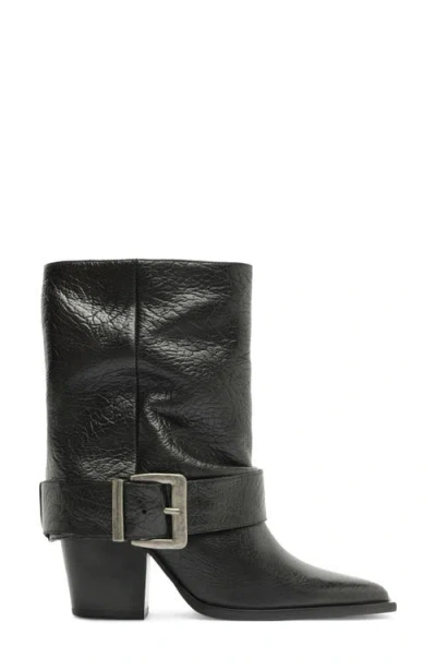 Schutz Parker Leather Boot In Black