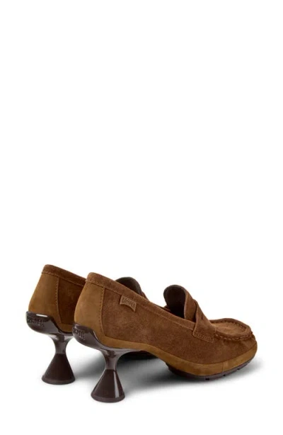 Camper Leather Moccasin Pump In Multi
