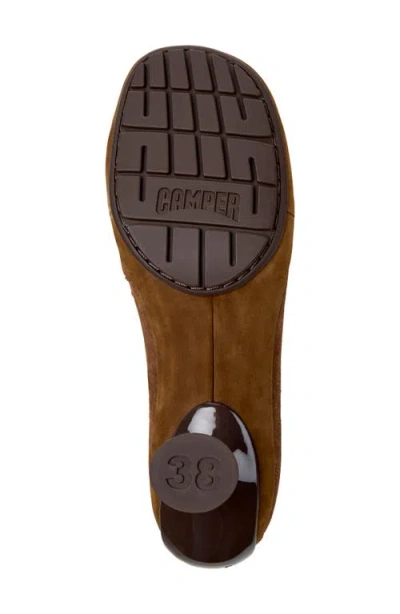 Camper Leather Moccasin Pump In Multi
