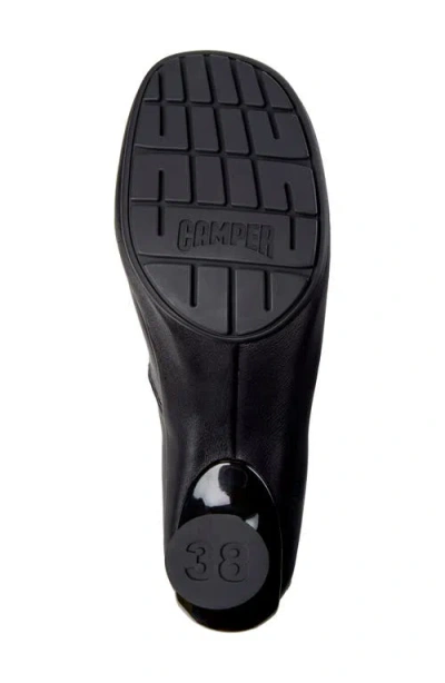 Camper Right Left Leather Bootie In Black