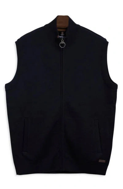 Barbour Marcus Knitted Gilet In Navy