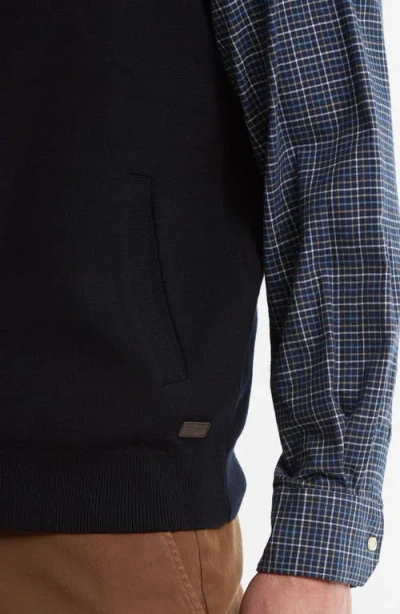 Barbour Marcus Knitted Gilet In Navy