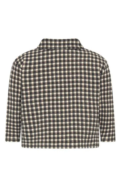 Tiny Tribe Kids' Check Button Shirt In Multi