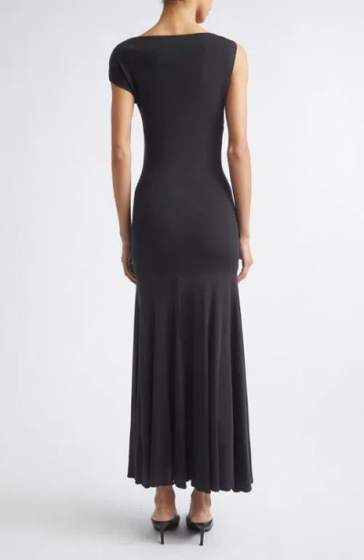 St Agni St. Agni Jersey Circle Hem Maxi Dress In Black