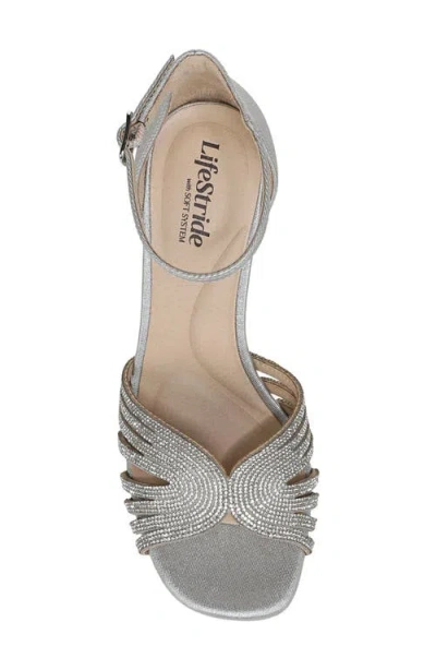 Lifestride Glamorous Platform Sandal In Silver