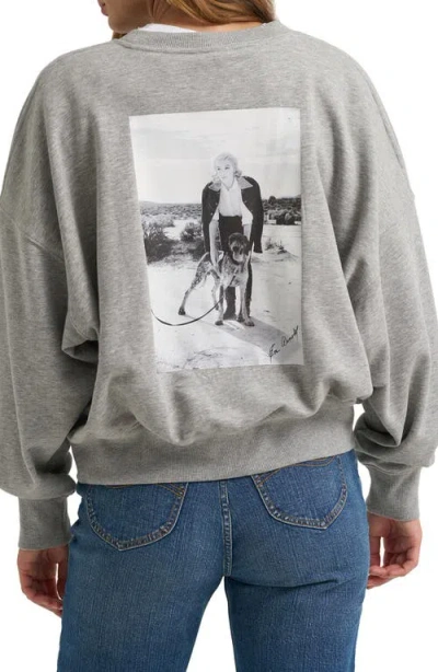 Lee Graphic Sweatshirt In Heather Grey