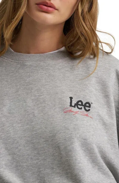 Lee Graphic Sweatshirt In Heather Grey
