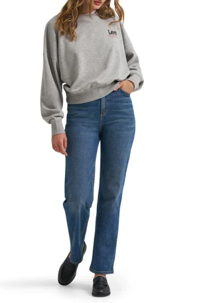 Lee Graphic Sweatshirt In Heather Grey