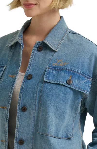 Lee Utility Overshirt In Blue
