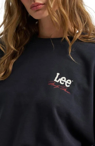Lee Graphic Sweatshirt In Black