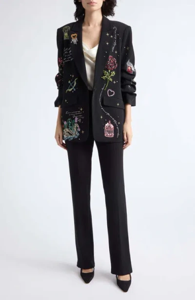 Cinq À Sept Cinq A Sept Starry Scribbles Kelsa Blazer In Black